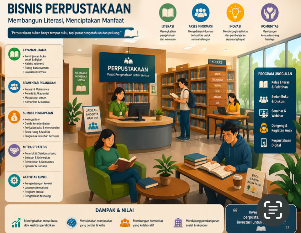 bisnis perpustakaan modern